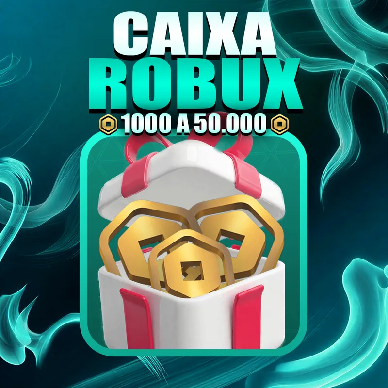 🔥 CAIXA ROBUX (TESTE SUA SORTE🍀)— CHANCES DE 1000 a 50.000 Robux! 🎁
