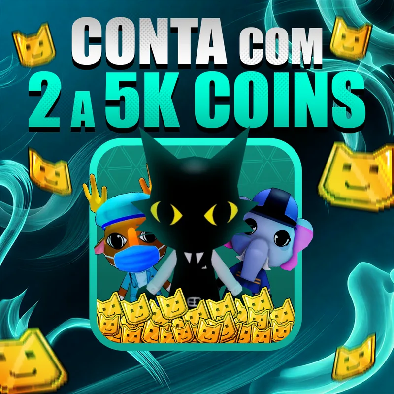 CONTA COM 2.000 A 5.000 MOEDAS